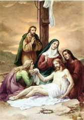 13ª ESTACIÓN: JESÚS EN BRAZOS DE SU MADRE