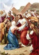 4ª ESTACIÓN: JESÚS SE ENCUENTRA CON SU SANTÍSIMA MADRE